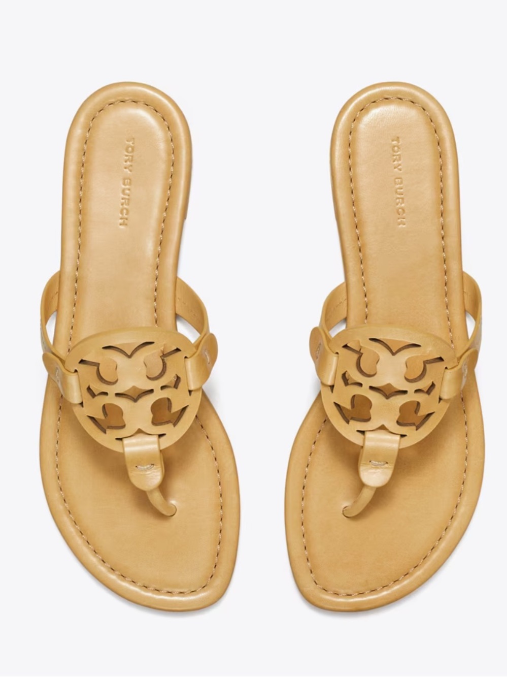 TORY BURCH SZ 10 MILLER SANDAL Tan